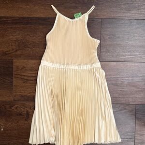 Abercrombie & Fitch Cream Pleated Kids Dress Sz 11/12